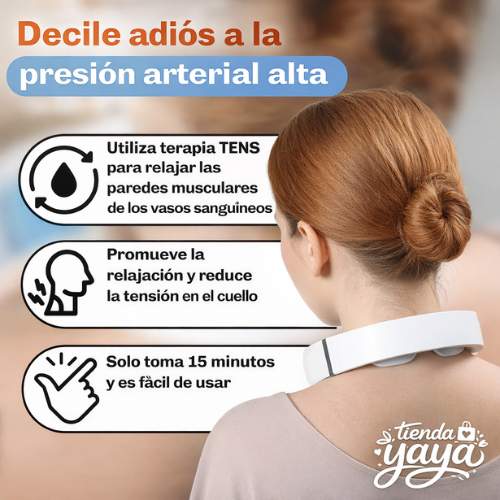 YAYA Pro – Masajeador Cervical Inteligente | Chau Contracturas + Ebook Exclusivo de Regalo