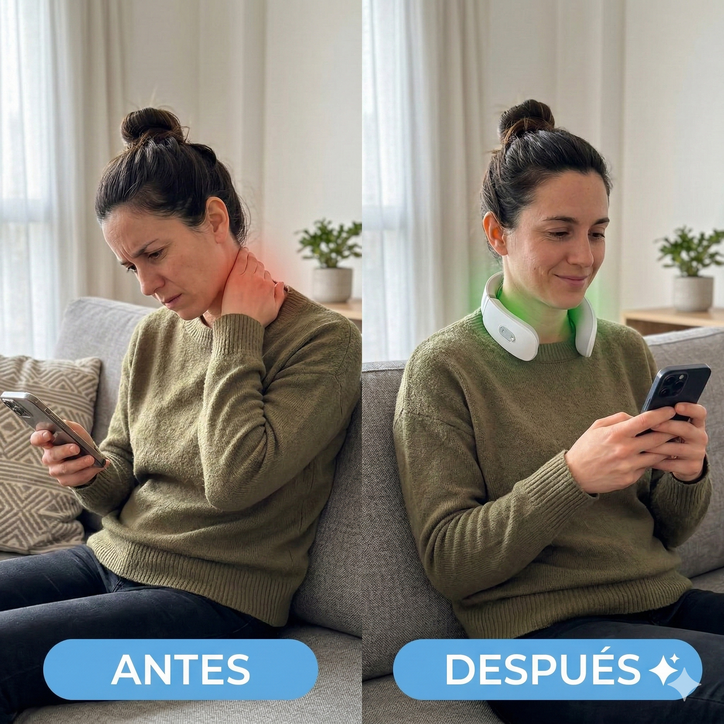 YAYA Pro – Masajeador Cervical | Chau Contracturas + Guia 30 Días Sin Estrés De REGALO🎁.