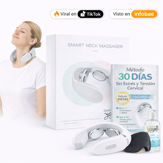 YAYA Pro – Masajeador Cervical Inteligente | Chau Contracturas + Ebook Exclusivo de Regalo